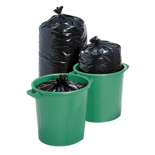 Sacs poubelles renforcés noirs 100L 55 microns (le carton de 200)