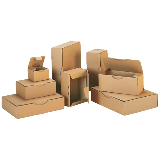 Caisses en carton ondulé, Emballages export