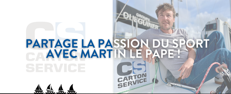 Carton Service partage la passion du sport avec Martin Le Pape